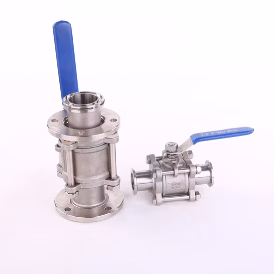 3PC 스테인레스 스틸 수동 진공 볼 밸브 Kf/CF